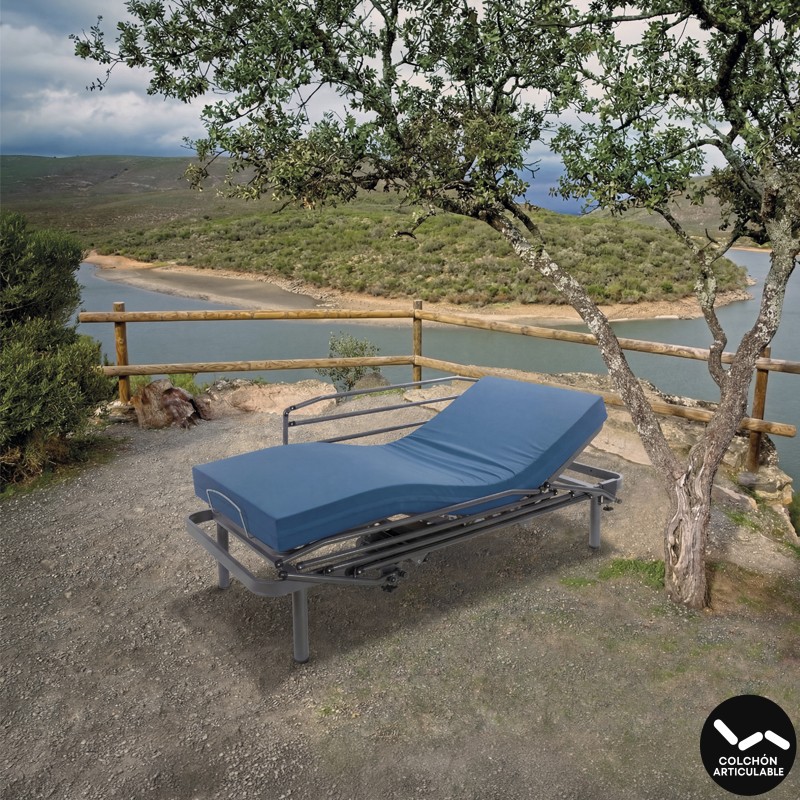 Colchón Viscoelástico Impermeable Con Funda Sanitaria Asistencial Vitalux Monfragüe