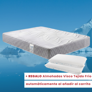 Colchón Sleepful® Fresh Doble Cara Verano/Invierno Tejido Frío X-COOL Y Multi Muelles Ensacados