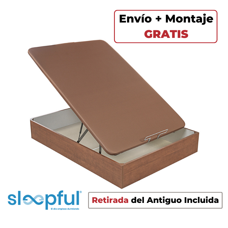 Canapé Abatible de Madera Sleepful® Bedbox Cerezo