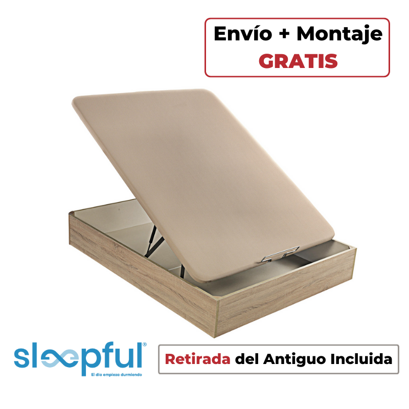 Canapé Abatible de Madera Sleepful® Bedbox Natural