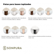 Base Tapizada Sonpura Concept Chocolate