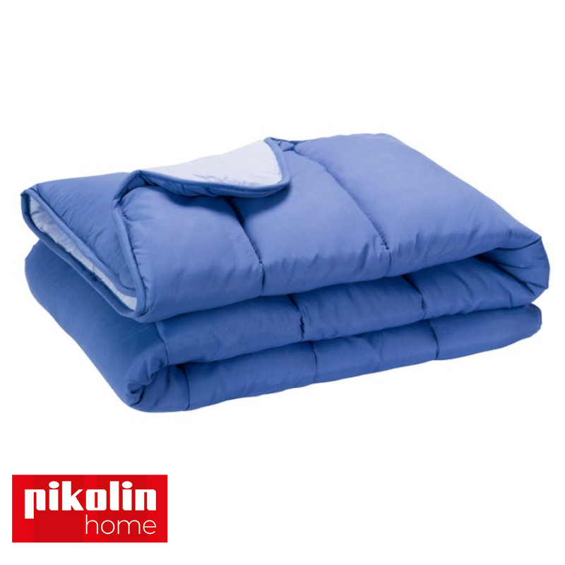 Edredón Nórdico De Fibra Pikolin Home Bicolor Para Otoño / Invierno 300gr Azul Marino