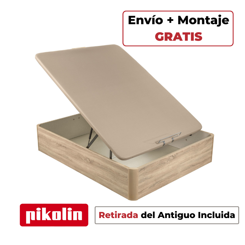 Canapé Abatible de Madera Pikolin Naturbox 2.0 +Capacidad Extra Natural