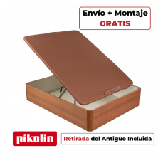 Canapé Abatible de Madera Pikolin Naturbox 2.0 +Capacidad Extra Cerezo