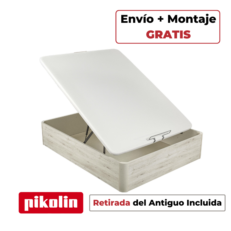 Canapé Abatible de Madera Pikolin Naturbox 2.0 +Capacidad Extra Glaciar