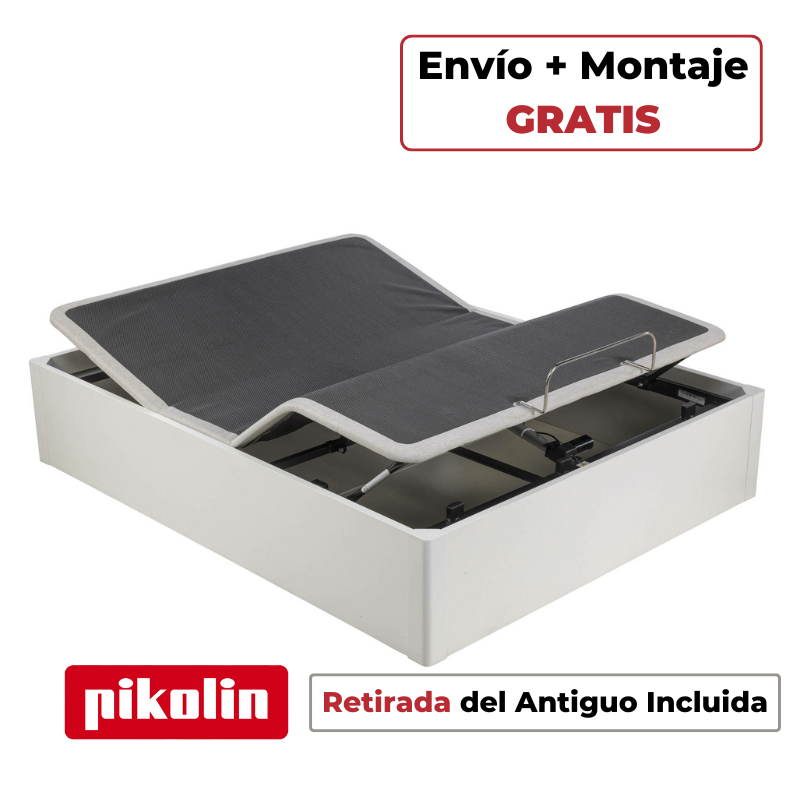 Canapé Abatible con Base Tapizada Articulada Pikolin Ergodes Blanco