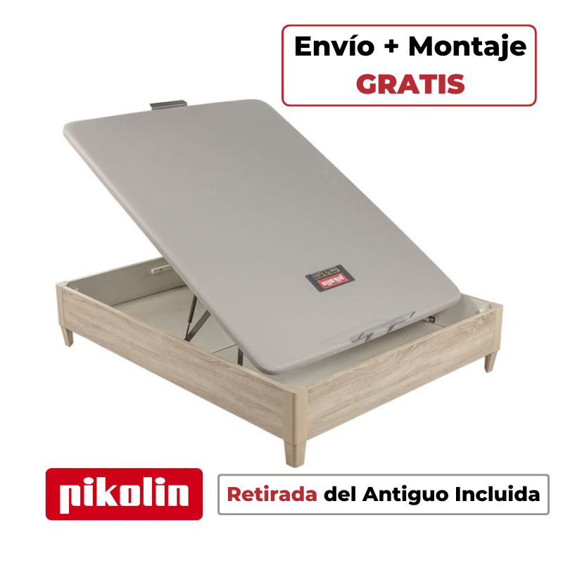 Canapé Abatible Con Patas Pikolin Design Tapa Única Natural