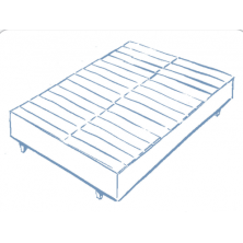 Somier Simmons de Láminas Carcasa Firme 22cm Altura