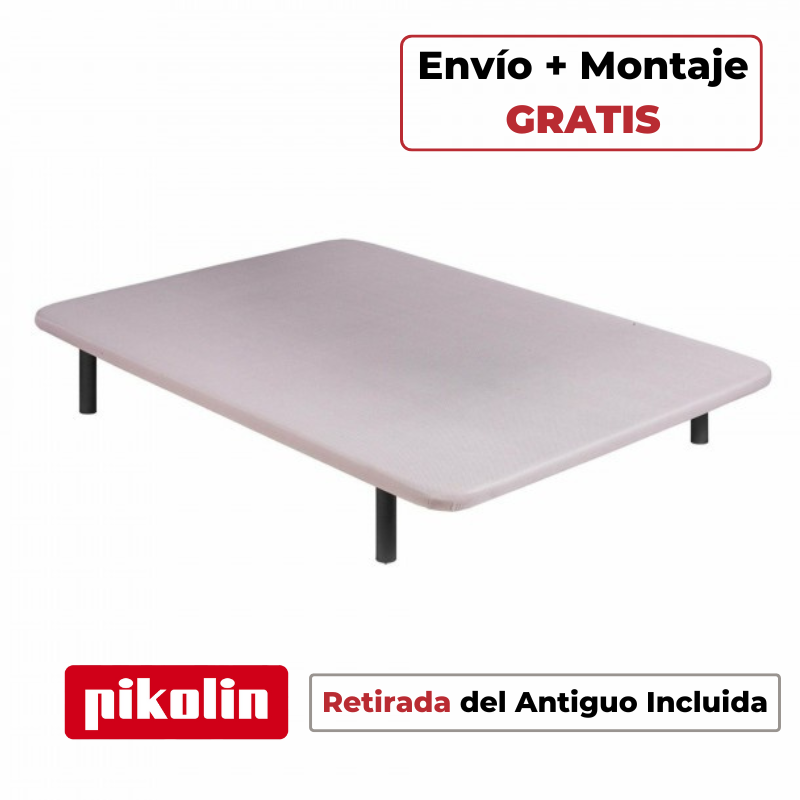 Base Transpirable Pikolin Divanlin 3D Ceniza Con Patas