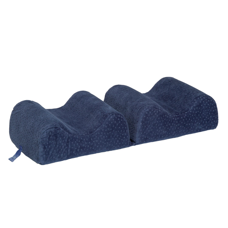 Almohada Pikolin Viscoelástica Para Piernas y Rodillas Color Azul Koren