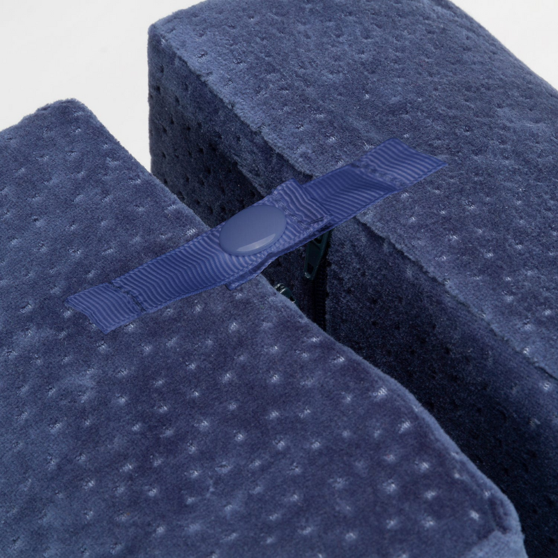 Almohada Pikolin Viscoelástica Para Piernas y Rodillas Color Azul Koren