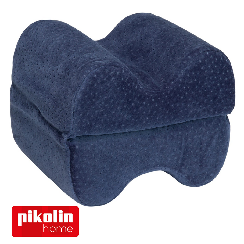 Almohada Pikolin Viscoelástica Para Piernas y Rodillas Color Azul Koren