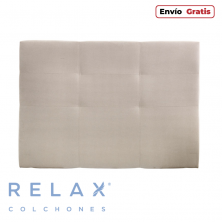 Cabecero Relax Deco Beige Tapizado En Tela