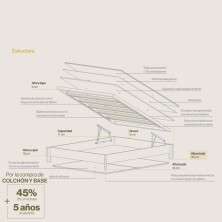 Canapé Abatible Sonpura Level Con Patas Natural