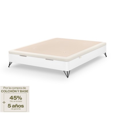 Canapé Abatible Sonpura Con Patas Metálicas Nuit Blanco
