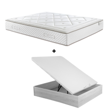 Pack Colchón Gaviota Oro + Canapé Abatible Relax Musa Ártico 38/32cm