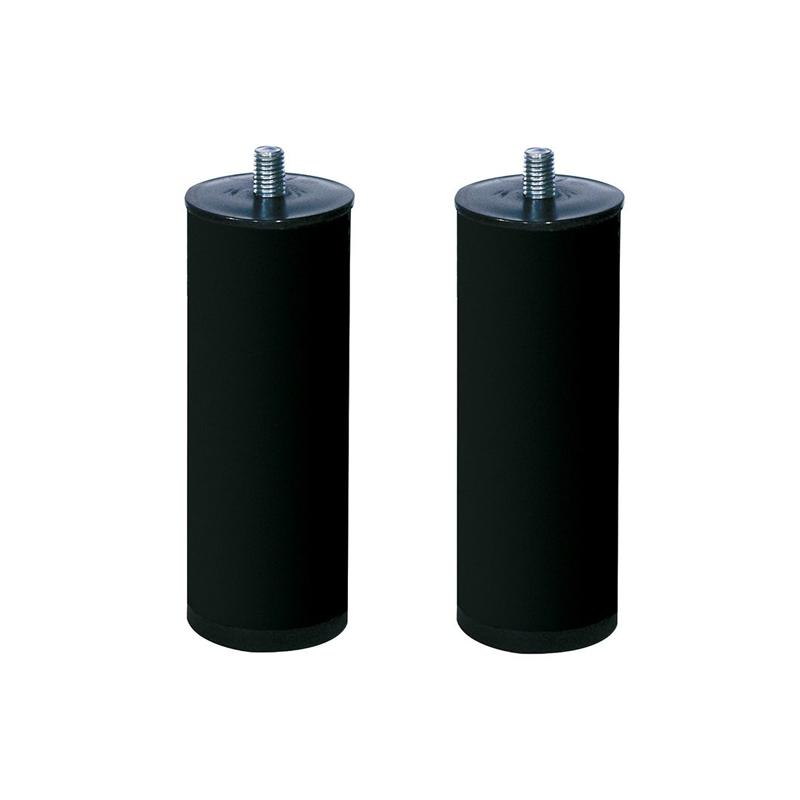 Juego de 2 Patas Fijas Color Negro Para Base Tapizada Pikolin
