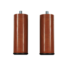 Juego de 2 Patas Fijas Color Cerezo Para Base Tapizada Pikolin