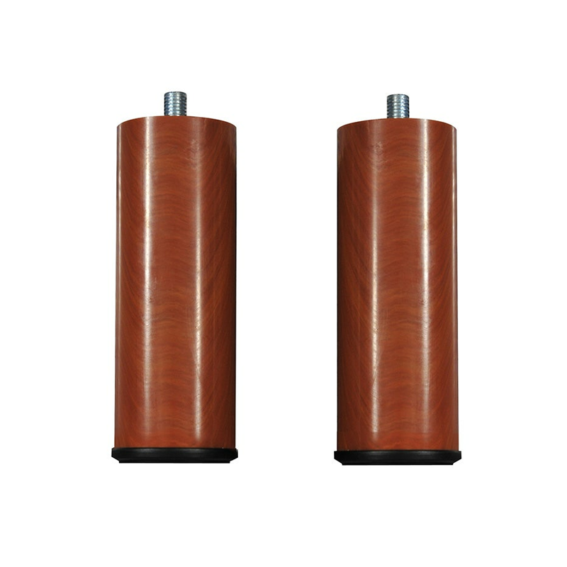 Juego de 2 Patas Fijas Color Cerezo Para Base Tapizada Pikolin