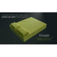 Pack Sábana Bajera + Funda Almohada Impermeable B-Sensible Naturzinc de Tencel
