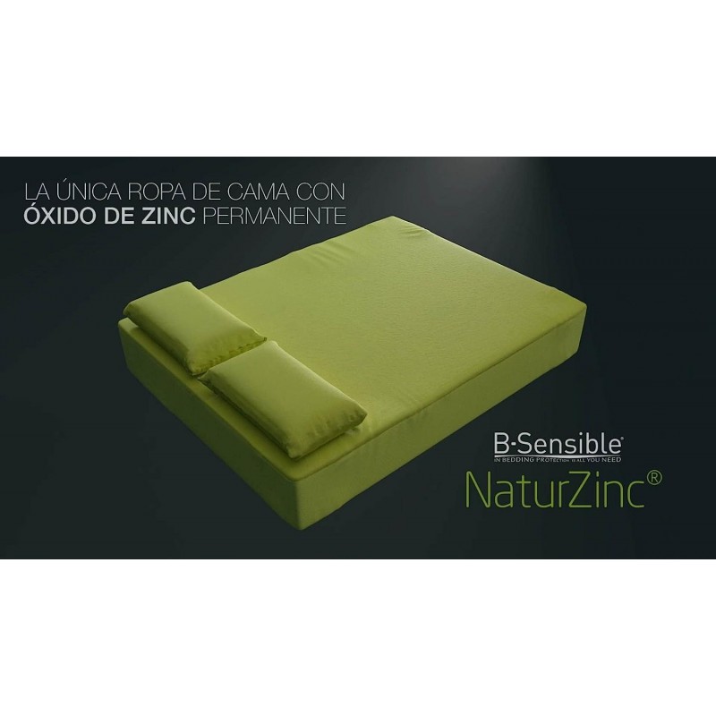Pack Sábana Bajera + Funda Almohada Impermeable B-Sensible Naturzinc de Tencel