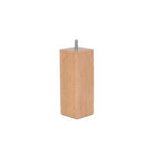 Juego de 4 Patas Fijas de Madera Simmons Carre Bois