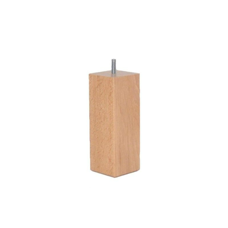 Juego de 4 Patas Fijas de Madera Simmons Carre Bois