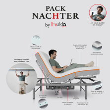 Pack Nachter Hukla Germany Colchón Con Visco Y Somier Articulado 90x190
