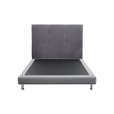 Pack Base Tapizada Maxi Deco + Cabecero Relax Antracita