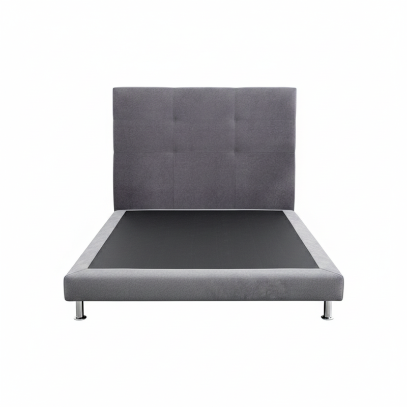 Pack Base Tapizada Maxi Deco + Cabecero Relax Antracita