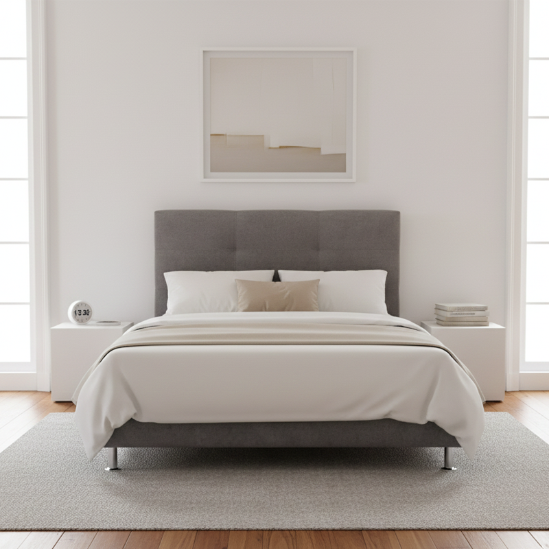 Pack Base Tapizada Maxi Deco + Cabecero Relax Antracita
