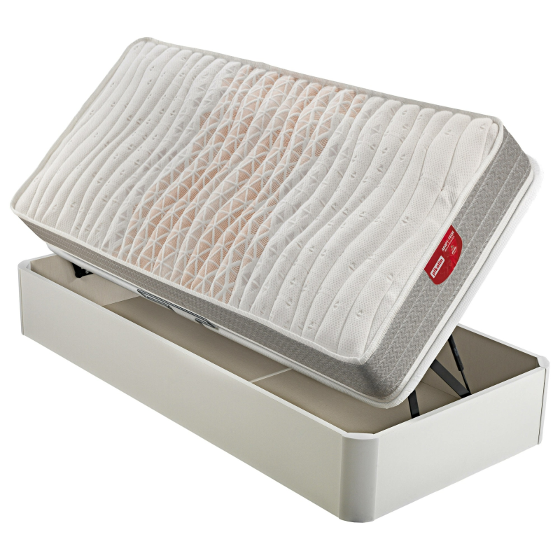 Pack Colchón Juvenil Pikolin Cherry + Canapé Abatible Apertura Lateral Blanco