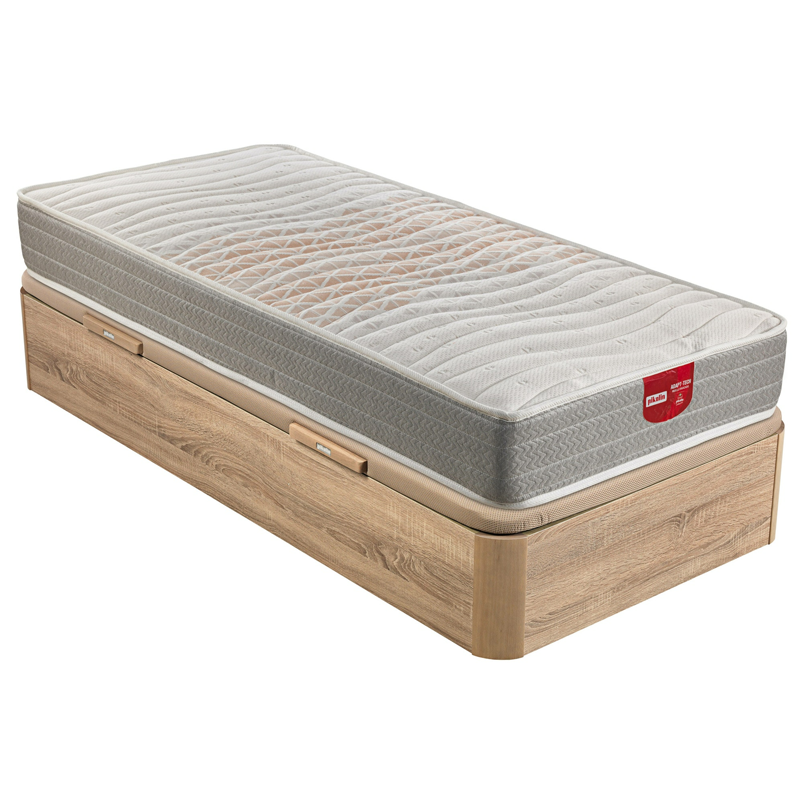 Pack Colchón Juvenil Pikolin Cherry + Canapé Abatible Apertura Lateral Natural