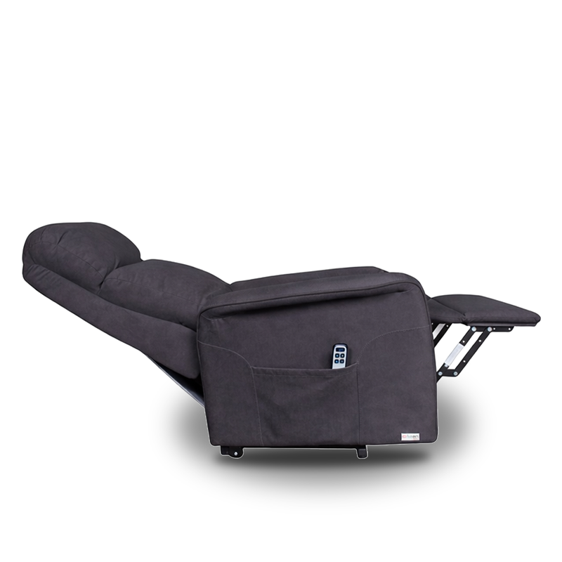 Sillón Relax O Luxen Miró Tapizado Ash Power Lift 2 Motores Levanta Personas