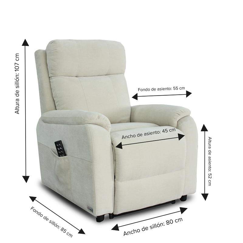 Sillón Relax O Luxen Picasso Power Lift 4 Motores Levanta Personas